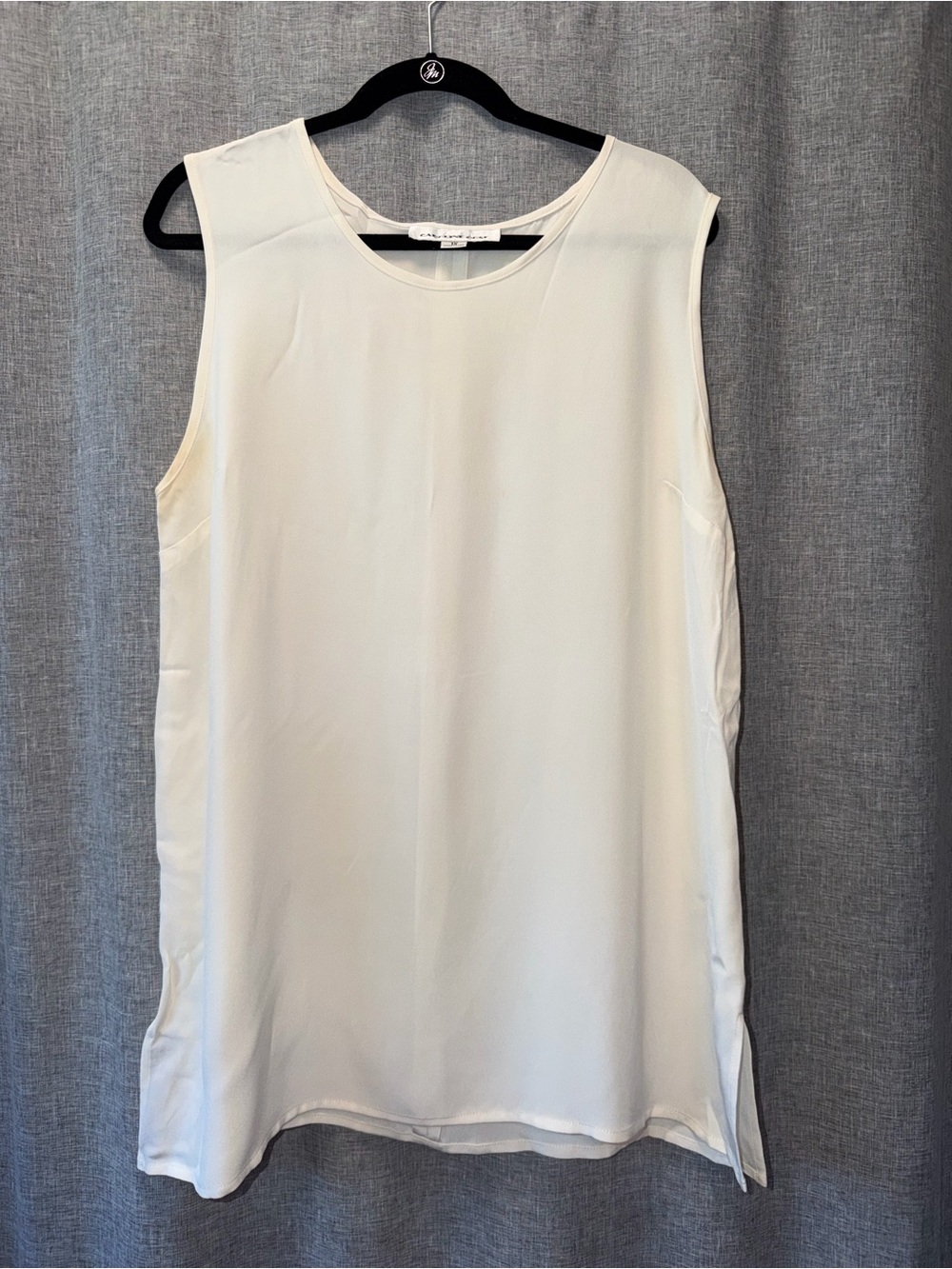 Caroline Rose Sleeveless Cream Women’s Shell Top 1X